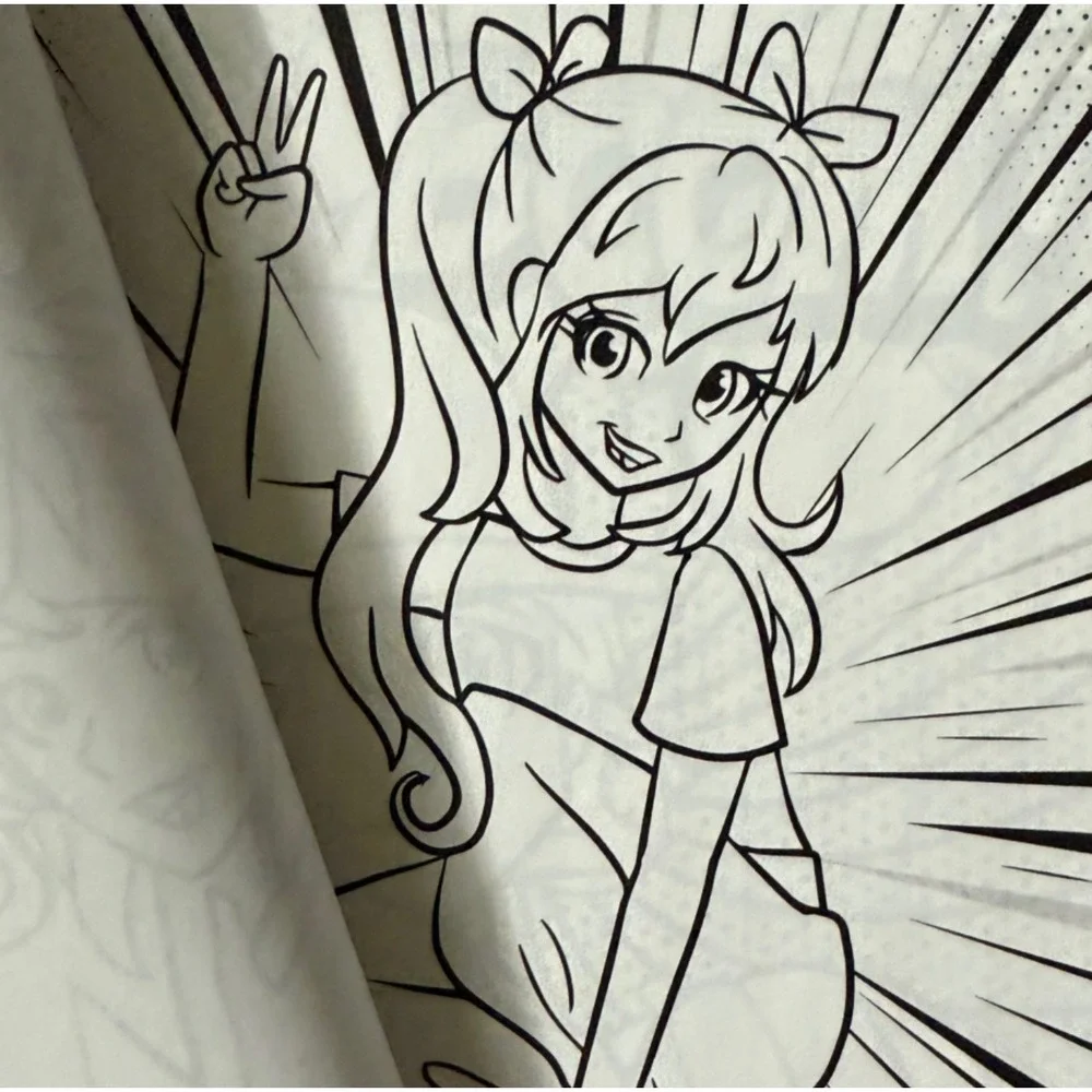 CrownJewlz‎ Anime Coloring Book 24 Fun Images Manga Style Art ANM-48-100
